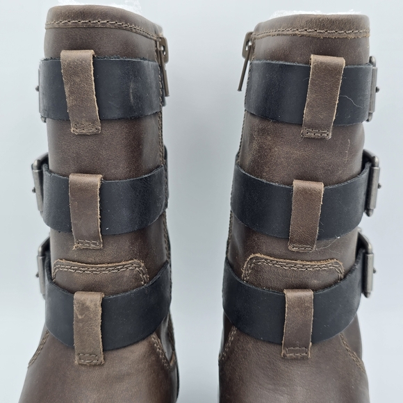 NEW Lucky Brand Cheviss Biker Boots, Dark Brown, Women's 5.5M - Picture 7 of 16